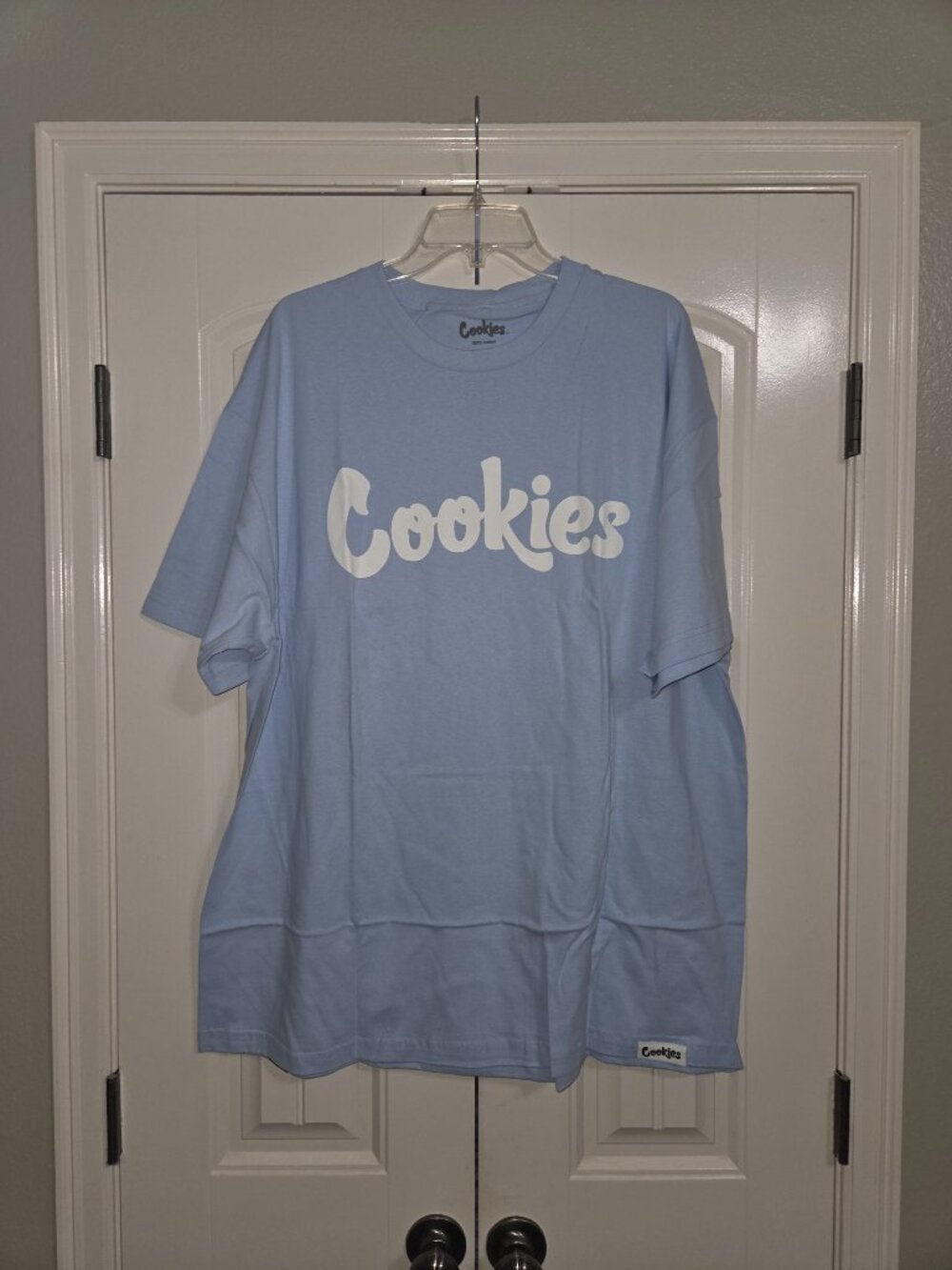 Cookies Sky Blue Logo Tee 2XL NWT